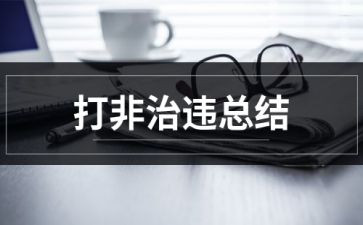 打非治违工作总结参考5篇