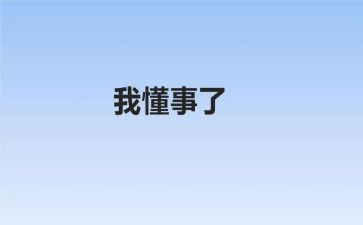 懂事作文精选6篇