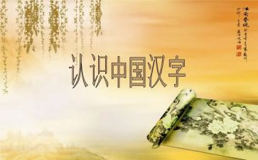 写汉字的调查报告7篇