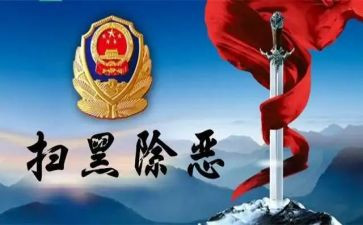 黑恶调研报告模板7篇