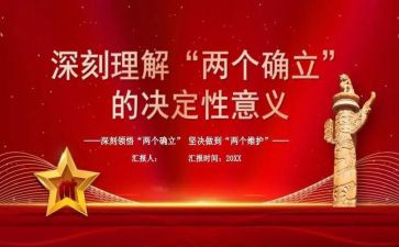 两个确立两个维护心得体会7篇