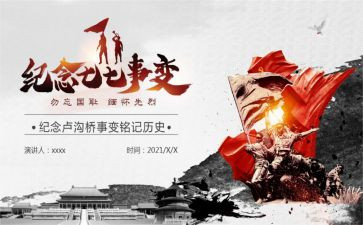 七七事变主题演讲稿6篇