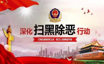 扫黑除恶活动总结6篇
