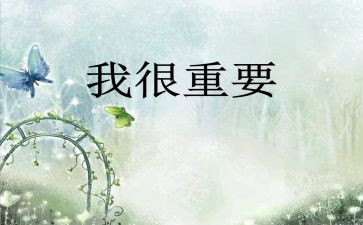 我很重要读后感600字7篇
