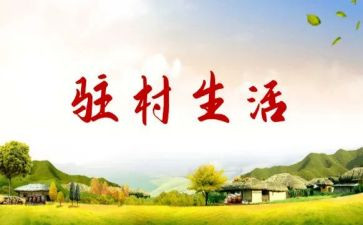 驻村干部的述职报告精选7篇